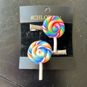 Lollipop Hair Clips Set 5